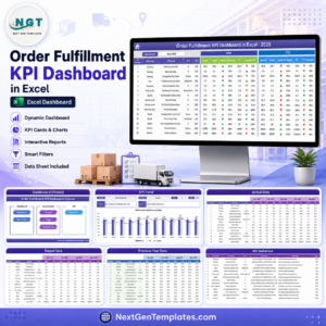 Order Fulfillment KPI Dashboard in Excel