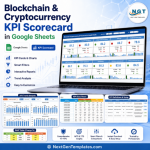 Blockchain and Cryptocurrency KPI Scorecard in Google Sheets
