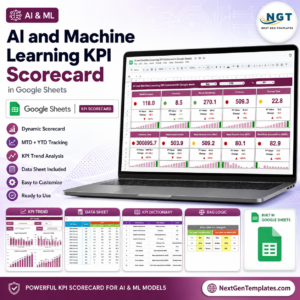 AI and Machine Learning KPI Scorecard In Google Sheets