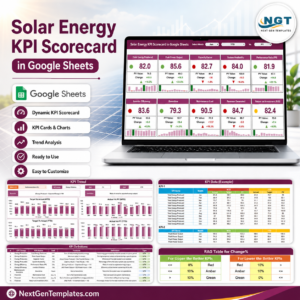 Solar Energy KPI Scorecard in Google Sheets