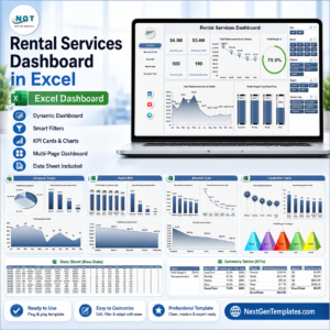 Rental Services Dashboard in Excel