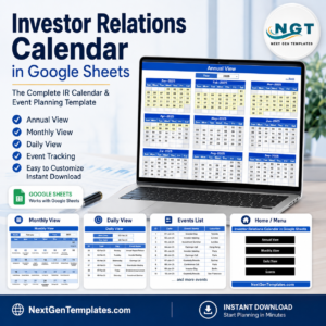 Investor Relations Calendar in Google Sheets