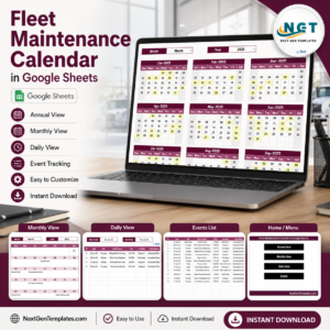 Fleet Maintenance Calendar in Google Sheets