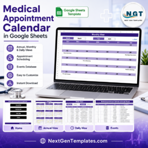 Medical Appointment Calendar in Google Sheets