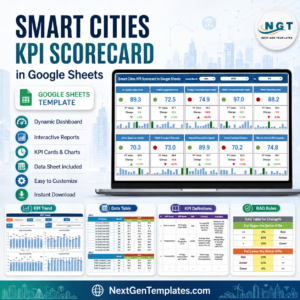 Smart Cities KPI Scorecard In Google Sheets