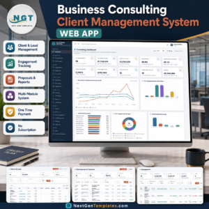 Business Consulting Client Management System Web App