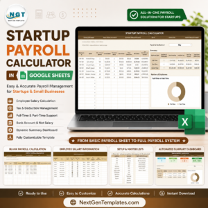 Startup Payroll Calculator in Google Sheets
