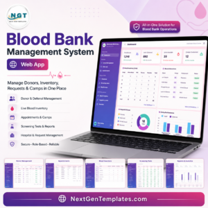 Blood Bank Management System Web App