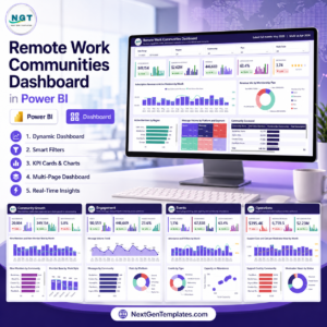 Remote Work Communities Dashboard in Power BI
