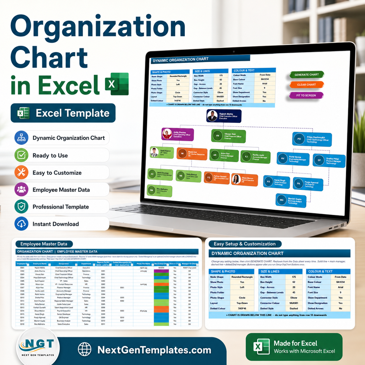 Organization Chart in Excel