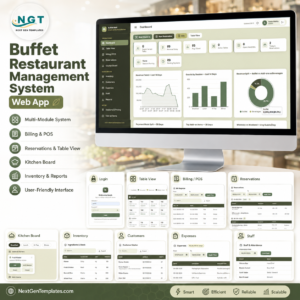Buffet Restaurant Management System Web App