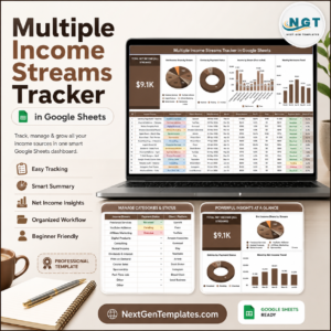 Multiple Income Streams Tracker in Google Sheets
