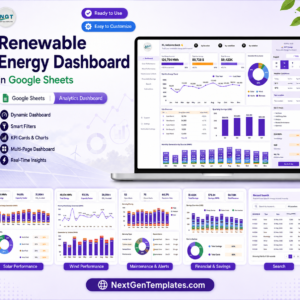 Renewable Energy Dashboard in Google Sheets