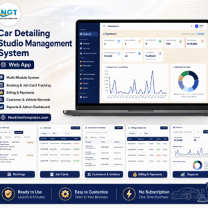 Car Detailing Studio Management System Web App