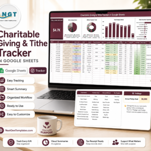 Charitable Giving and Tithe Tracker in Google Sheets