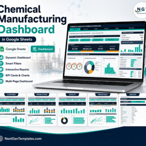 Chemical Manufacturing Dashboard in Google Sheets
