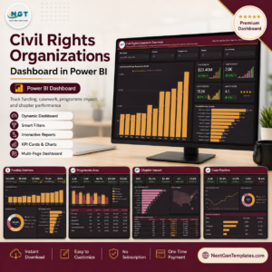 Civil Rights Organizations Dashboard in Power BI