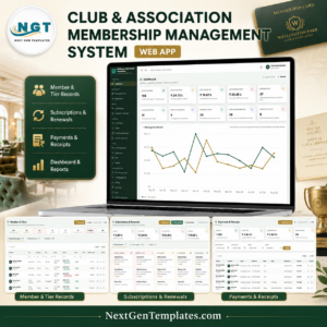 Club & Association Membership Management System Web App - product image