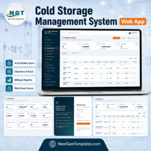 Cold Storage Management System Web App by NextGenTemplates