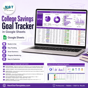 College Savings Goal Tracker in Google Sheets