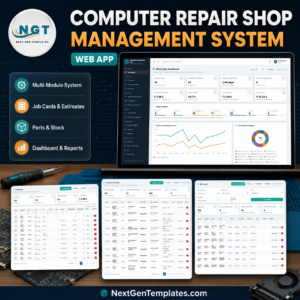 Computer Repair Shop Management System Web App product image