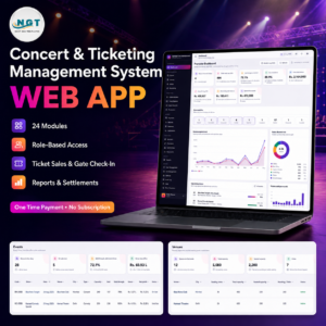 Concert & Ticketing Management System Web App product cover