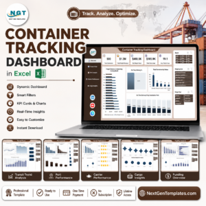 Container Tracking Dashboard in Excel product cover