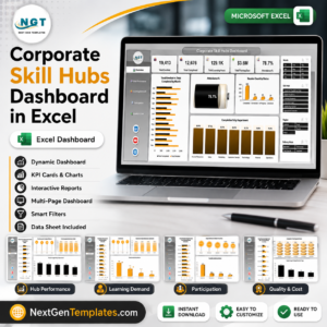 Corporate Skill Hubs Dashboard in Excel product image