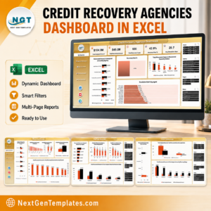 Credit Recovery Agencies Dashboard in Excel