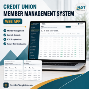 Credit Union Member Management System Web App