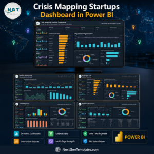 Crisis Mapping Startups Dashboard in Power BI