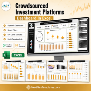 Crowdsourced Investment Platforms Dashboard in Excel product cover