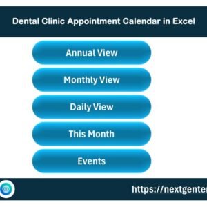 Dental Clinic Appointment Calendar in Excel
