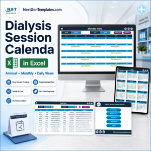 Dialysis Session Calendar in Excel