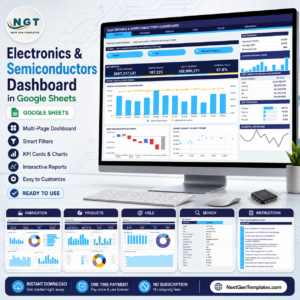 Electronics & Semiconductors Dashboard in Google Sheets