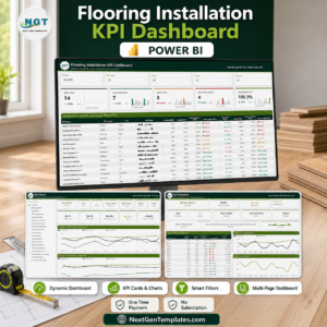 Flooring Installation KPI Dashboard in Power BI
