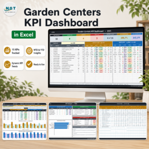 Garden Centers KPI Dashboard in Excel