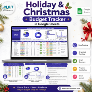 Holiday & Christmas Budget Tracker in Google Sheets