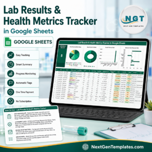 Lab Results and Health Metrics Tracker in Google Sheets product cover