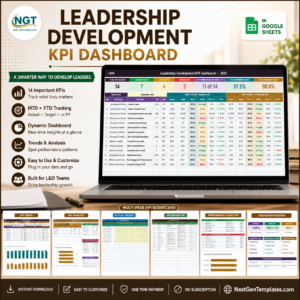 Leadership Development KPI Dashboard in Google Sheets