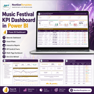 Music Festival KPI Dashboard in Power BI