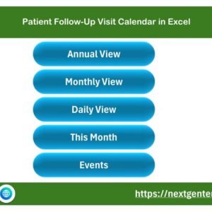 Patient Follow-Up Visit Calendar in Excel - Home Menu