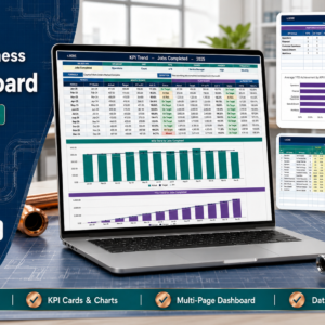 Plumbing Business KPI Dashboard in Google Sheets