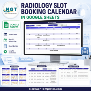 Radiology Slot Booking Calendar in Google Sheets