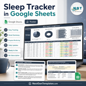 Sleep Tracker in Google Sheets product cover