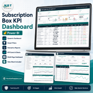 Subscription Box KPI Dashboard in Power BI - product image