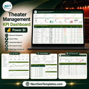 Theater Management KPI Dashboard in Power BI - product image