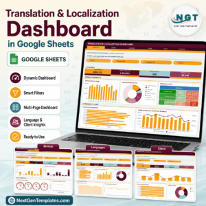 Translation & Localization Dashboard in Google Sheets
