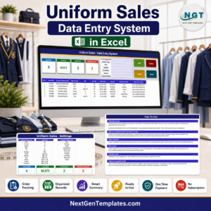 Uniform Sales Data Entry System in Excel