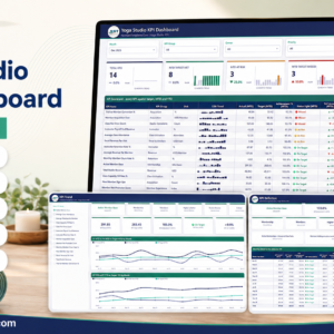 Yoga Studio KPI Dashboard in Power BI